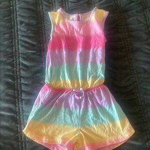 Colorful Striped Kids Romper